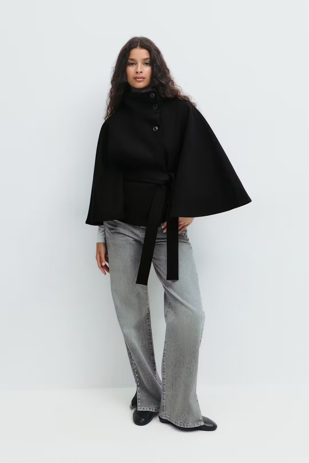 Gianna Cape Belt Coat Noor Laurent