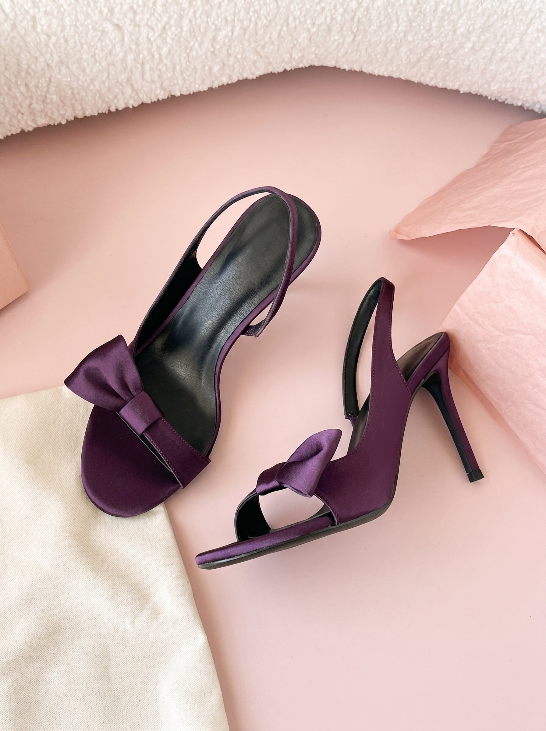 Bow Stiletto Slingback Heel