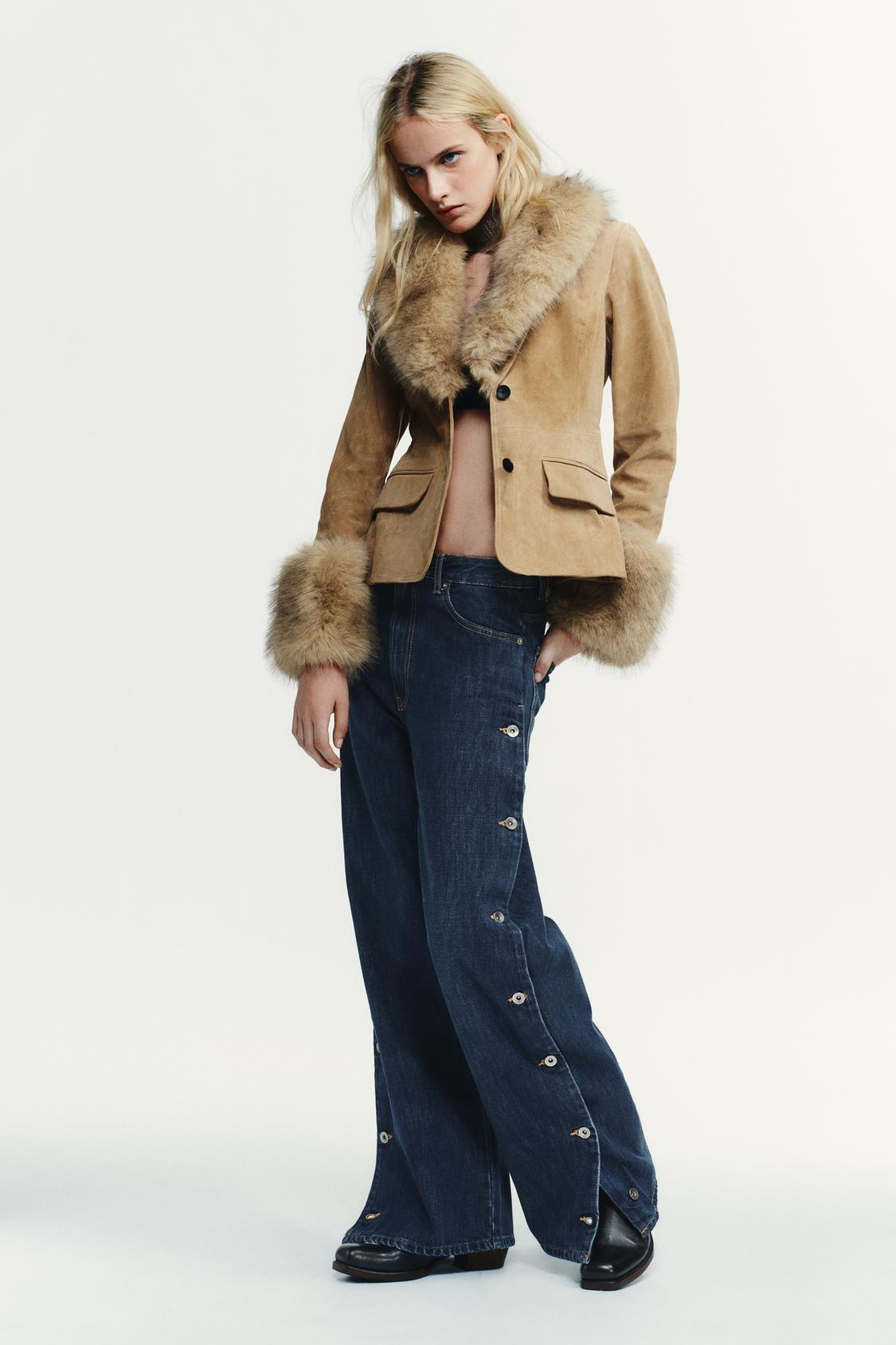 Izara Suede Coat Noor Laurent