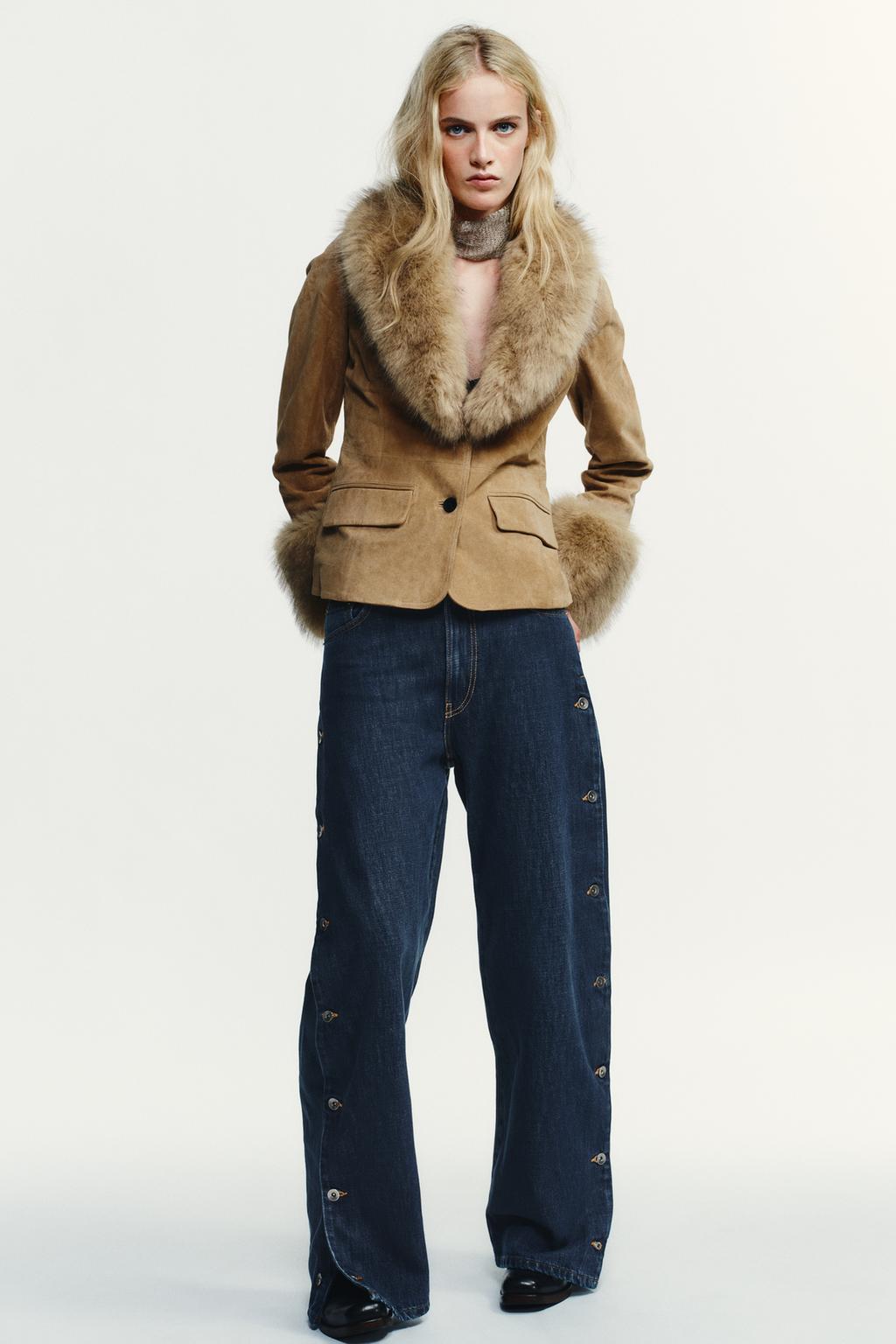 Izara Suede Coat Noor Laurent