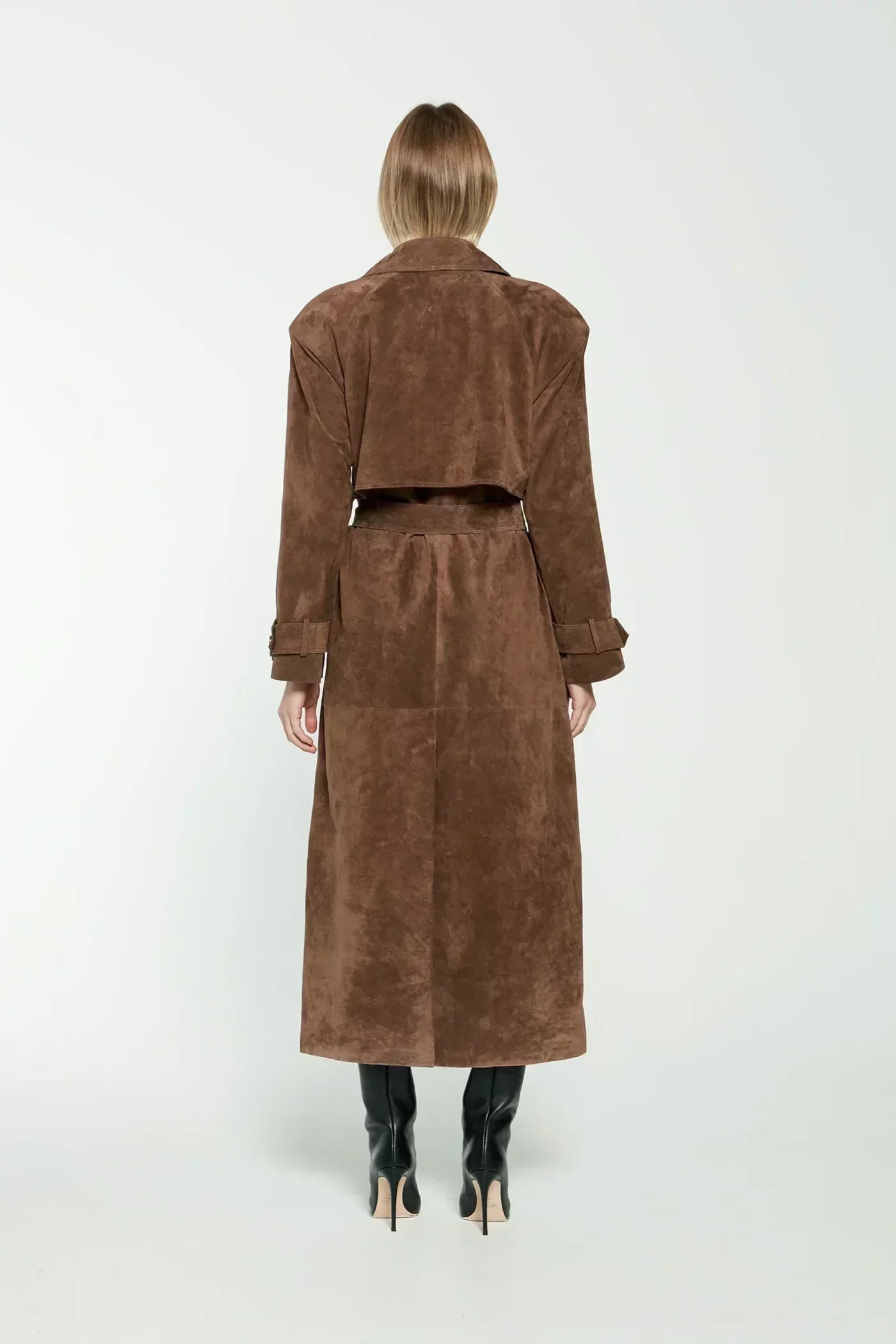 Hailey Suede Trenchcoat