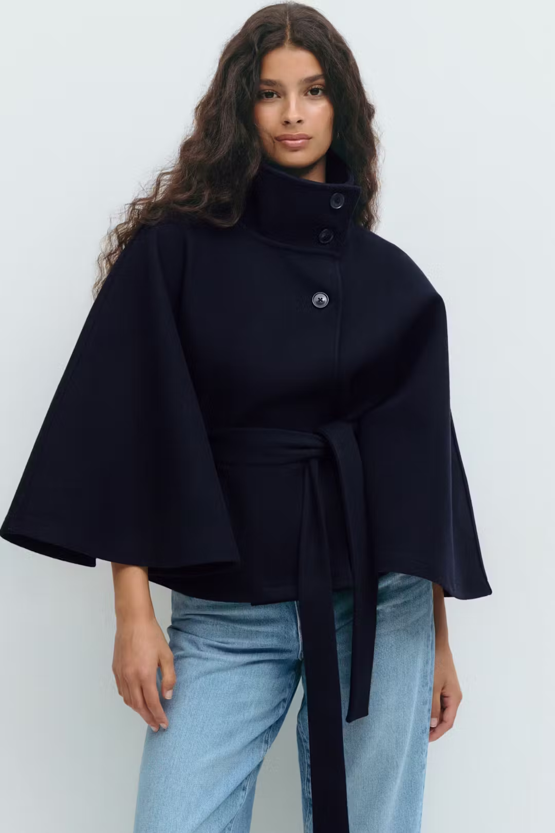 Gianna Cape Belt Coat Noor Laurent
