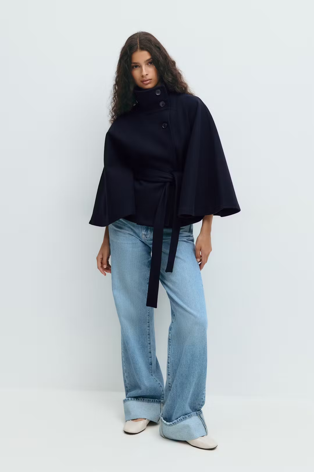 Gianna Cape Belt Coat Noor Laurent