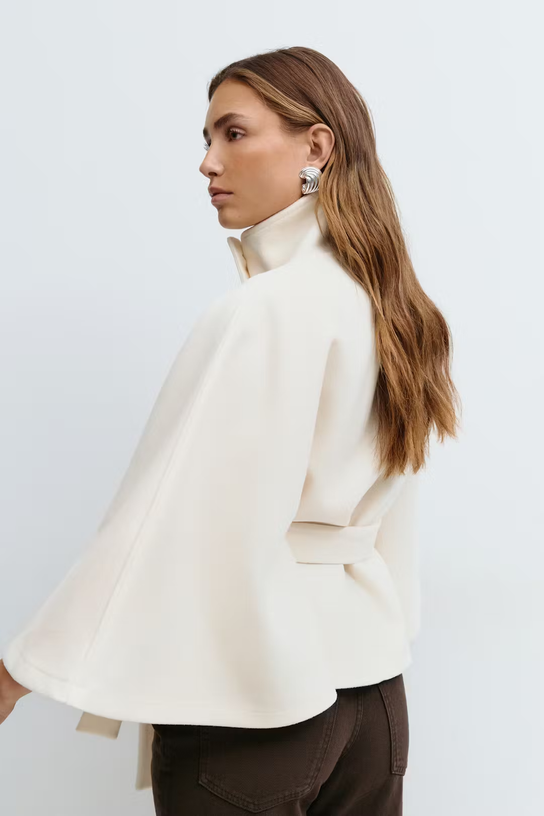 Gianna Cape Belt Coat Noor Laurent