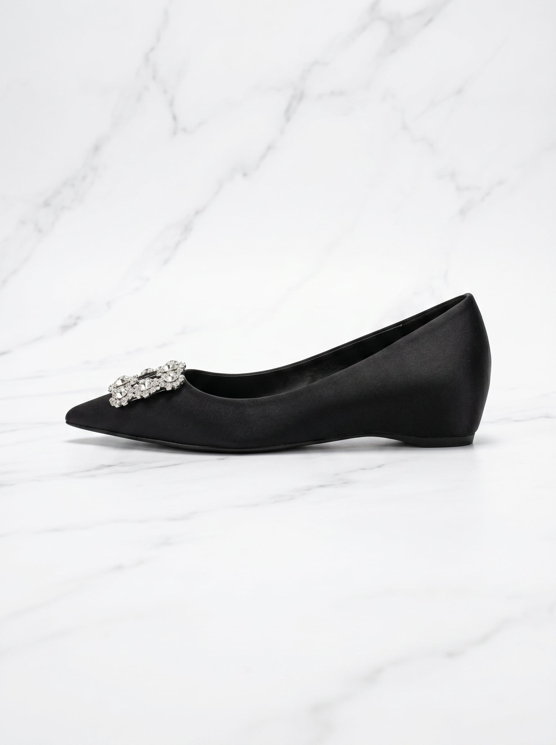 Crystal Buckle Pointed Heel