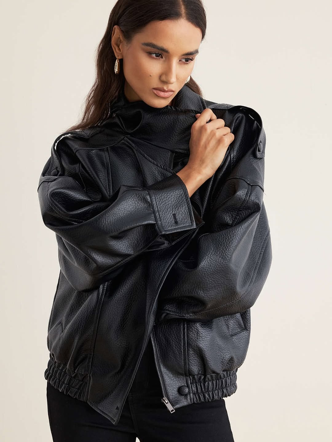 Amelie Leather Jacket Noor Laurent