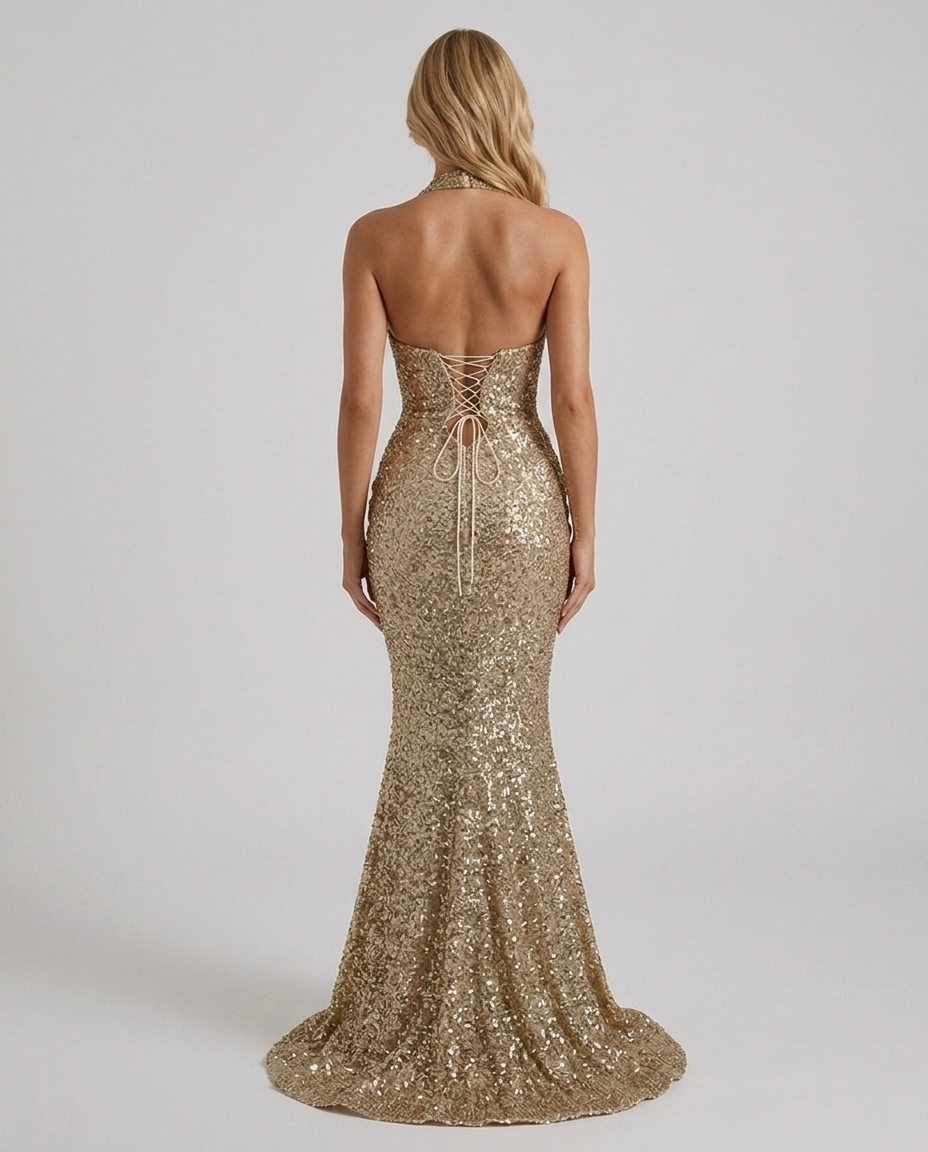 Gold Mermaid Gown
